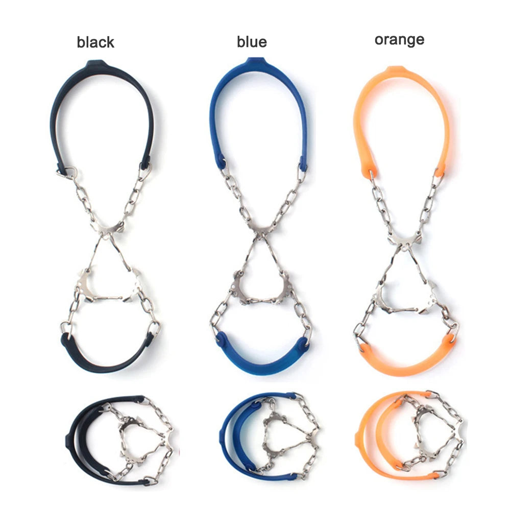 6-Teeth Anti-Slip Crampons | Ice & Snow Cleats for Hiking, Walking & Climbing
