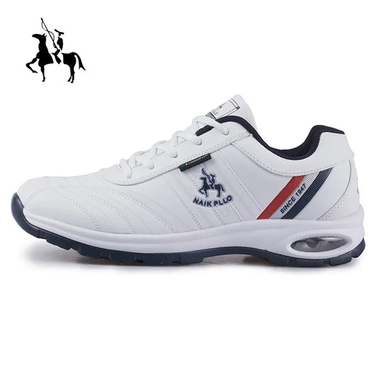 Men’s Outdoor Leather Sneakers – Casual Fashion Sports Shoes Large Size Comfort Trainers