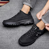 Outdoor Men’s Hiking Shoes – Non-Slip Lightweight Sneakers for Walking & Casual Wear