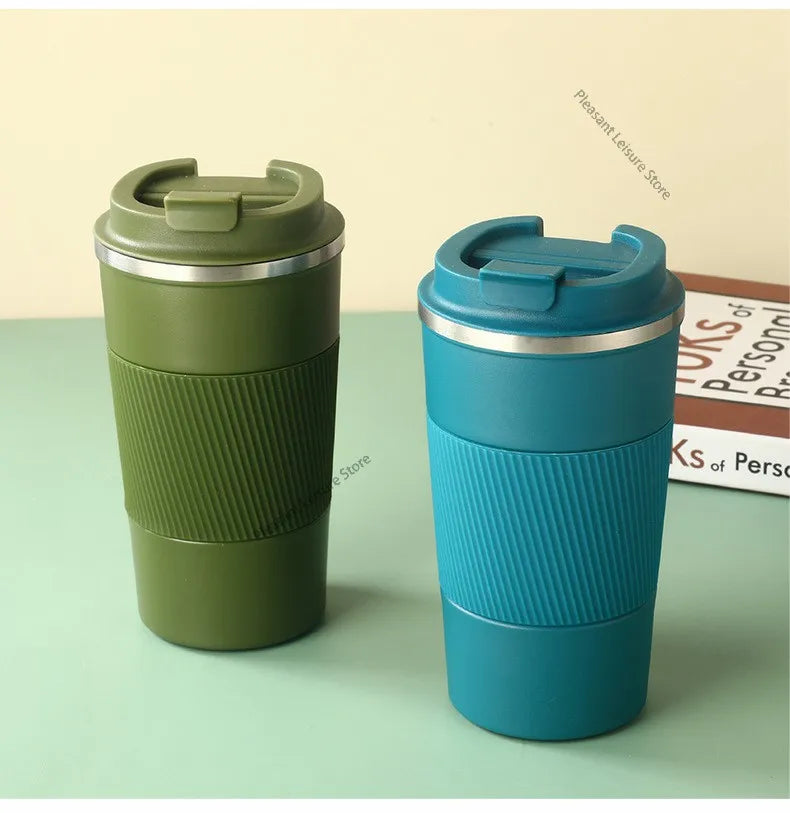 380/510ML Stainless Steel Car Thermal Cup Coffee Cup  for Outdoor Sports Cold and Heat Thermal Mug Tumbler Insulated Flask Water
