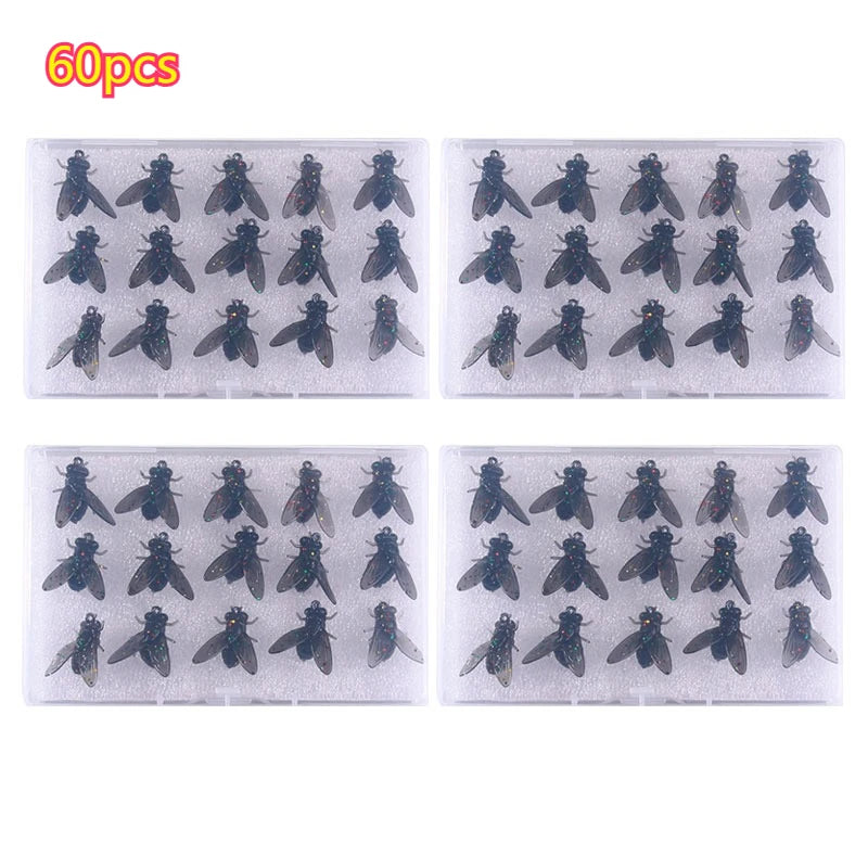 Ultra-Realistic Parachute Dry Flies (15/60 Pack)