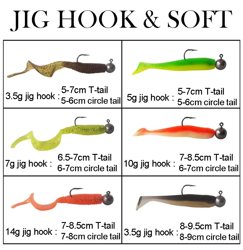 MrLurion Jig Head Hooks (1g-28g)