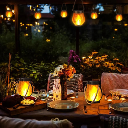 Solar Flame Rope Lantern – Flickering 3D Flame, Type-C