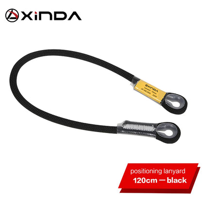 Xinda Rock Climbing Lanyard 10.5mm Static Rope 20KN Protective Eye-to-eye Pre-Sewn Cord Loop Sling Mountaineering Equipment