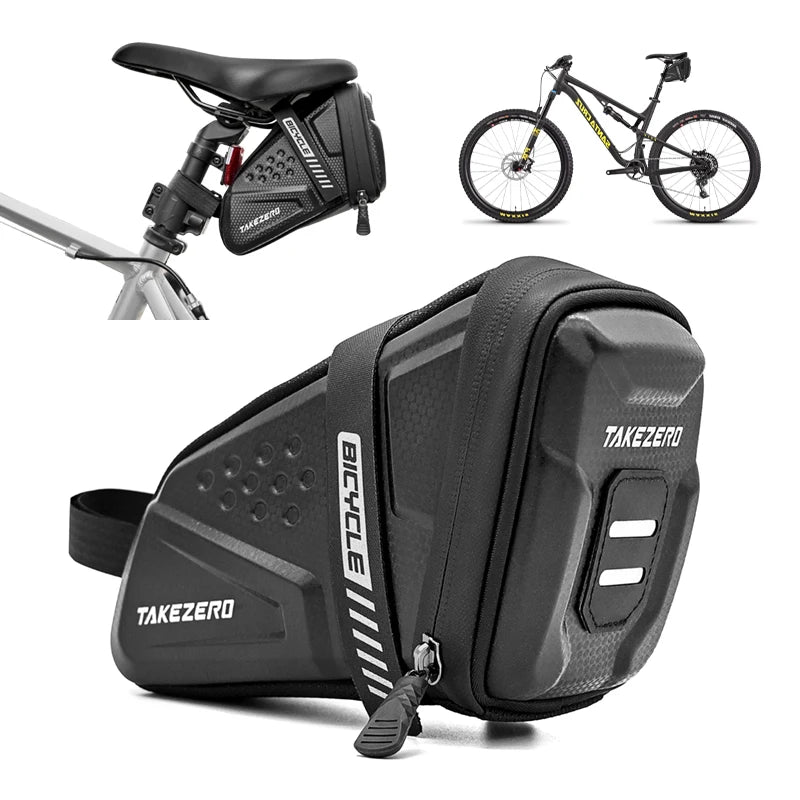 Bicycle Saddle Bag Waterproof Mountain Bike Saddle Storage Seat Rear Tool Pouch Bag Saddle Outdoor Cycling MTB Accessories
