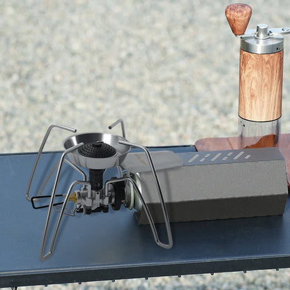 WESTTUNE Camping Spider Stove Outdoor Folding Card Stove Portable Windproof Gas Burner Camping Tableware for Hiking Picnic BBQ