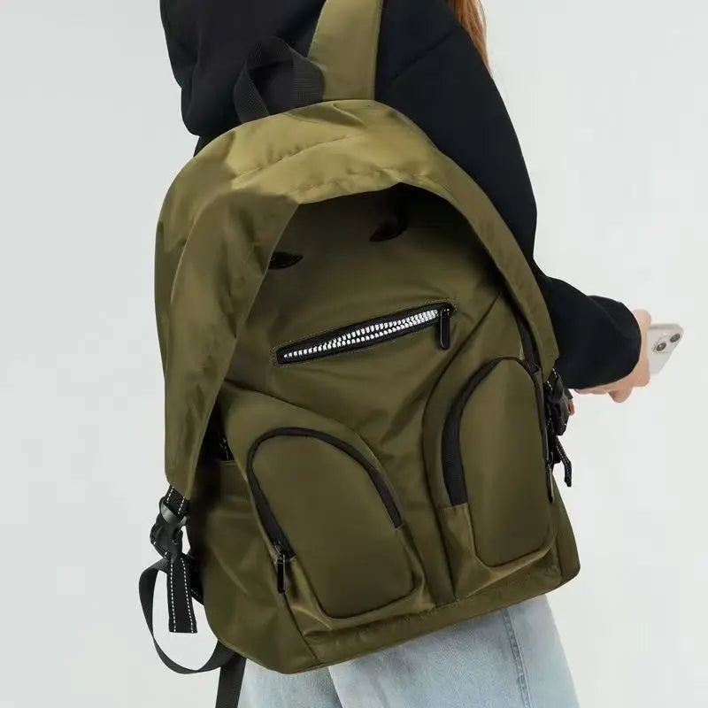 Backpack Fashion Street Style Office Lady Nylon High-Capacity Luxury Outdoor Backpack Unisex