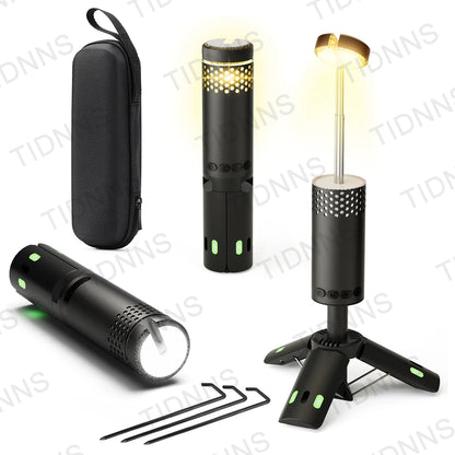 10000mAh Camping Light USB Rechargeable LED Emergency Lamp Outdoor Portable Lanterns with Magnetic Flashlight for BBQ Tents