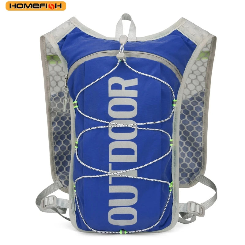 HOMEFISH 1PCS Running Hydration Vest Backpack,Lightweight Water Backpack,Hydration Backpack Running Vest for Hiking Biking