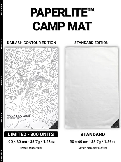 HODRGEAR PaperLite Tyvek Tent Vestibule Mat 35g Ultralight Ground Sheet Tent Foortprint Waterproof Tent Footprint Camping Hiking