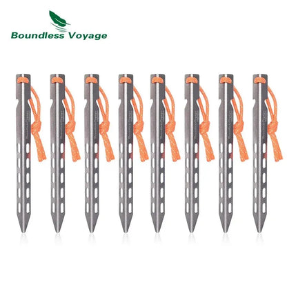 Boundelss Voyage Titanium Tent Pegs Ultralight Tent Stakes Tent Pins Outdoor Tent Accessories Heavy Duty Tent Nails