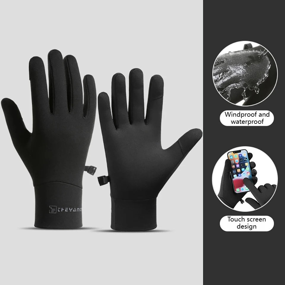 KoKossi Winter Waterproof Cycling Gloves Anti-Slip Thermal Gloves Touch Screen Running Cycling Driving Ski Hiking Warm Glove
