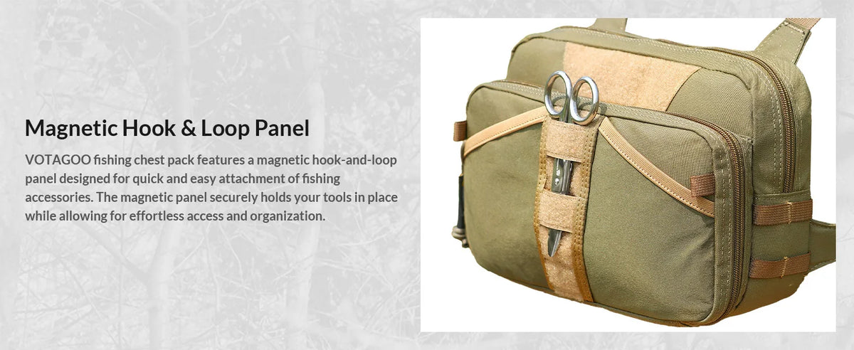 VOTAGOO Fly Fishing Chest Pack