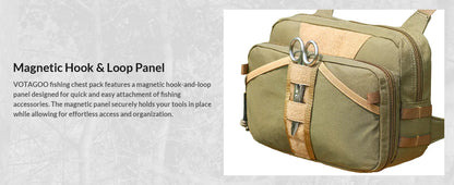 VOTAGOO Fly Fishing Chest Pack