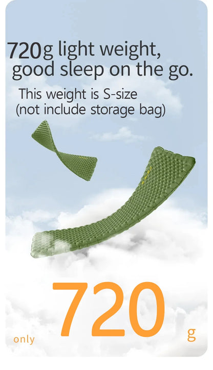 Naturehike 2024 New Camping Mattress 4.6 High R-Value Ultralight Folding Beach Air Sleeping Pad Outdoor Hiking Air Mattress