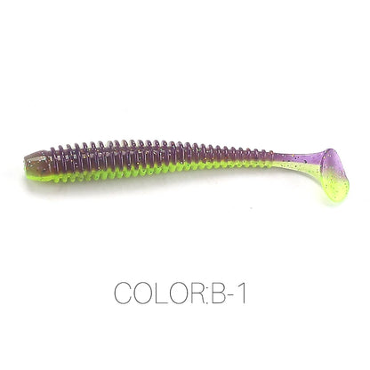 Supercontinent Swing Impact Ring Shad Fishing Lure 6pcs/10pcs/20pcs Artificial Pesca Leurre Souple Fishing Lures