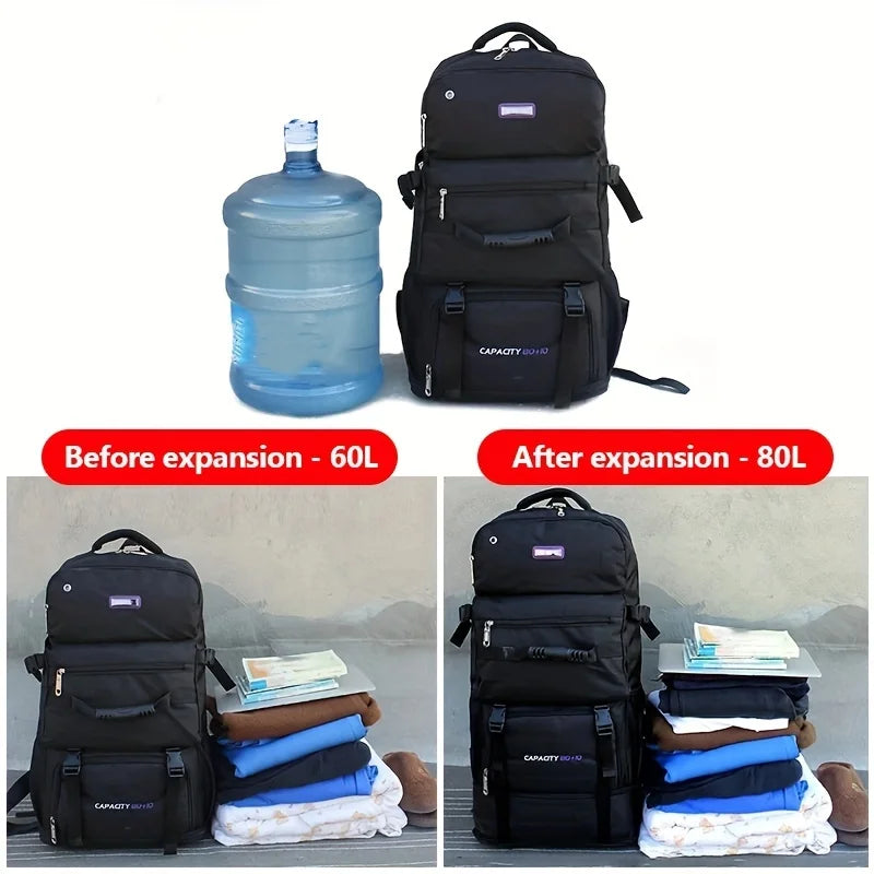 60L 80L Climbing Backpack Hiking Camping Rucksack Outdoor Travel Trekking Mountaineering Bag Large Sport Luggage Storage Bags
