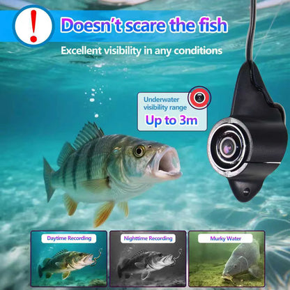 HD Underwater Fishing Camera with Video Recording & Night Vision