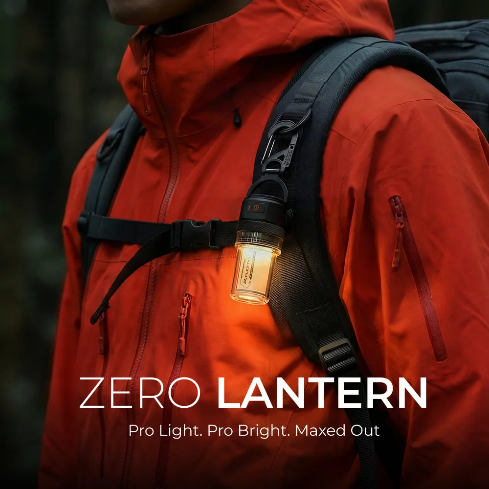 FLEXTAIL ZERO LANTERN - 56g Ultralight 2-in-1 Camping Light, 300LM Bright LED, IPX5 Waterproof for Hiking Camping