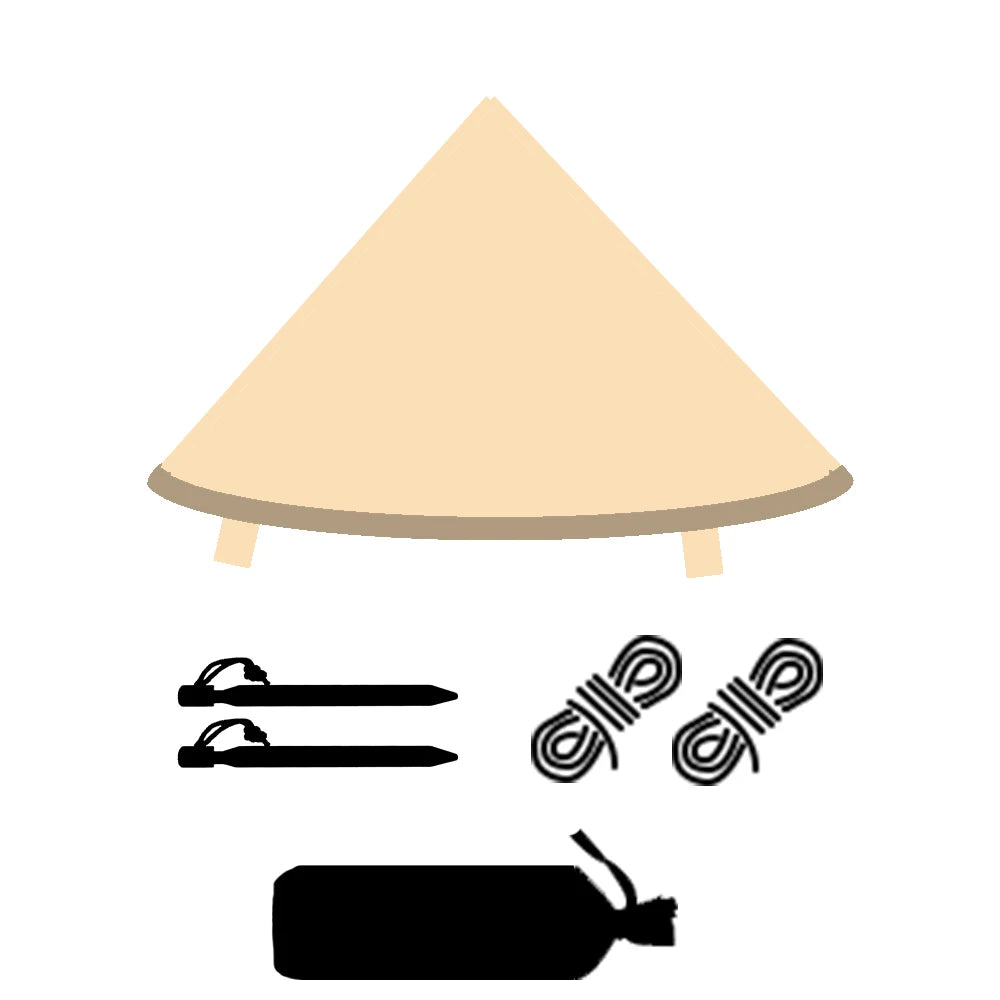 Tent Connector for Tarp and Pyramid Tent Outdoor Camping Accessory