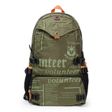 Volunteer Travel Backpacks Men Fashion Hiking Sports Waterproof College Backpack Man Commuter Light Weight Oxford Bag 1518-03A