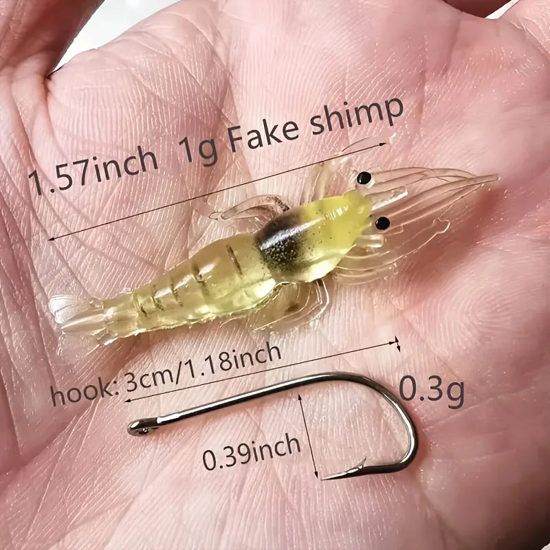 Goture Luminous Soft Shrimp Lures (5/10/20 Pack)