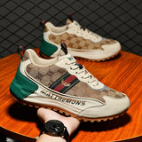 Men’s Luxury Walking Shoes – Thick Sole Casual Sneakers, Outdoor Sport Couple Footwear