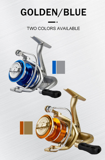 BILLINGS AC Spinning Reel,Saltwater Freshwater Fishing Reel,22LB Max Drag,5.2:1 Gear Ratio,With Metal Spool&Fold Rocker