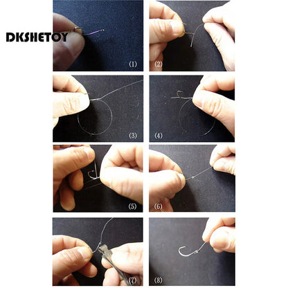 Barbed Fishing Hook Kit with Box (100-1000 Pack)