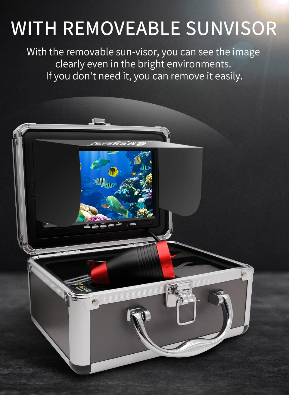 Erchang 7 Inch HD Ice Fishing Camera with Infrared Night Vision