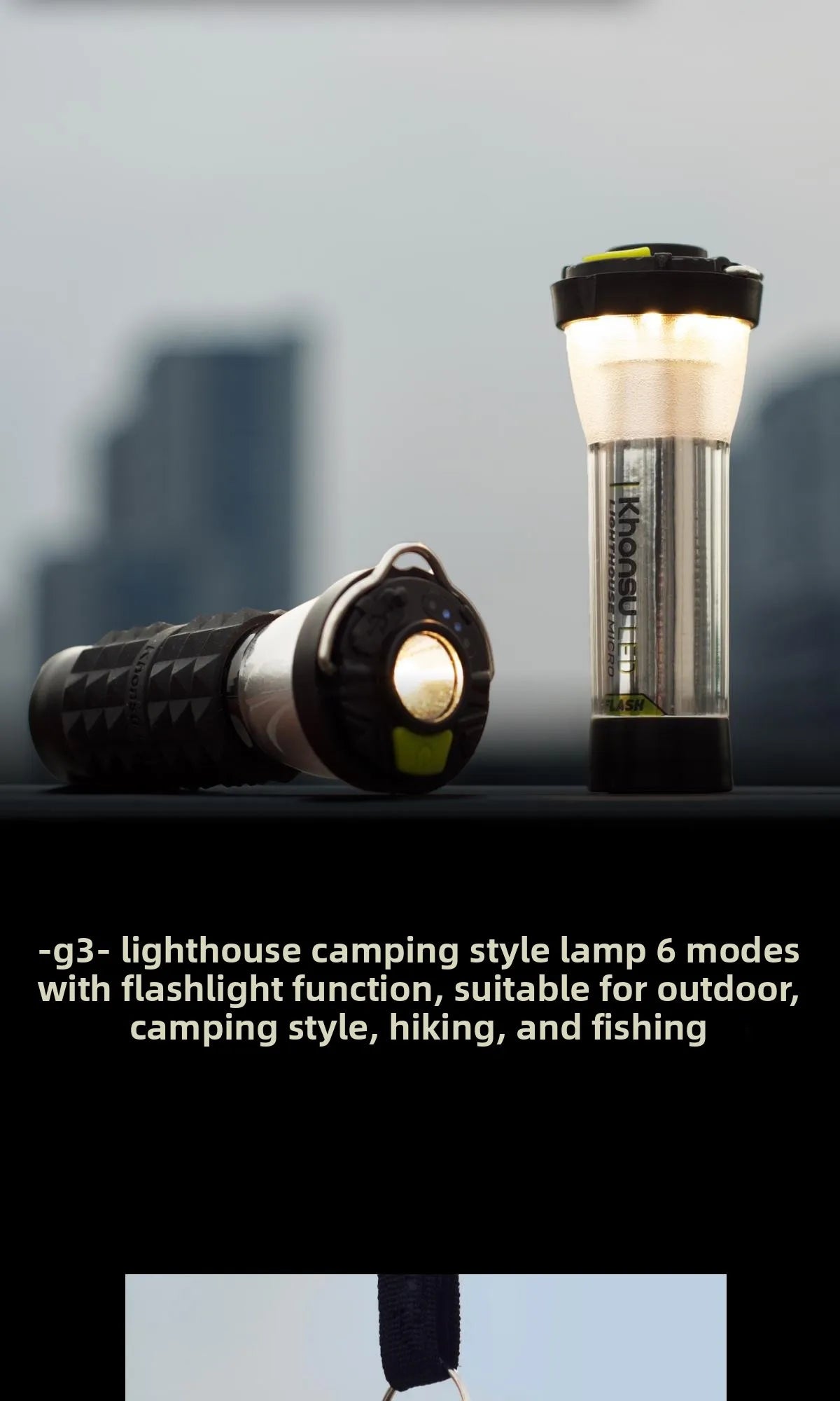 3000mAh Lighthouse LED Camping Lantern