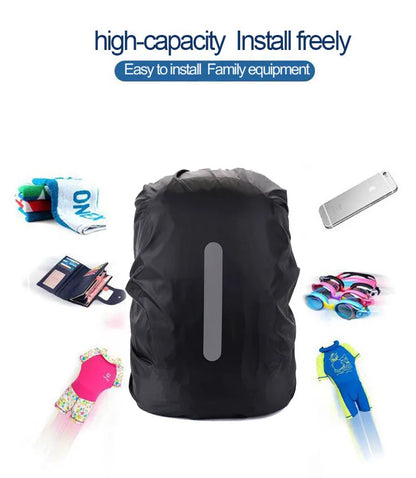 Waterproof Backpack Cover Ravel Safety Outdoor Backpack Cover Waterproof Rain Cap Cover