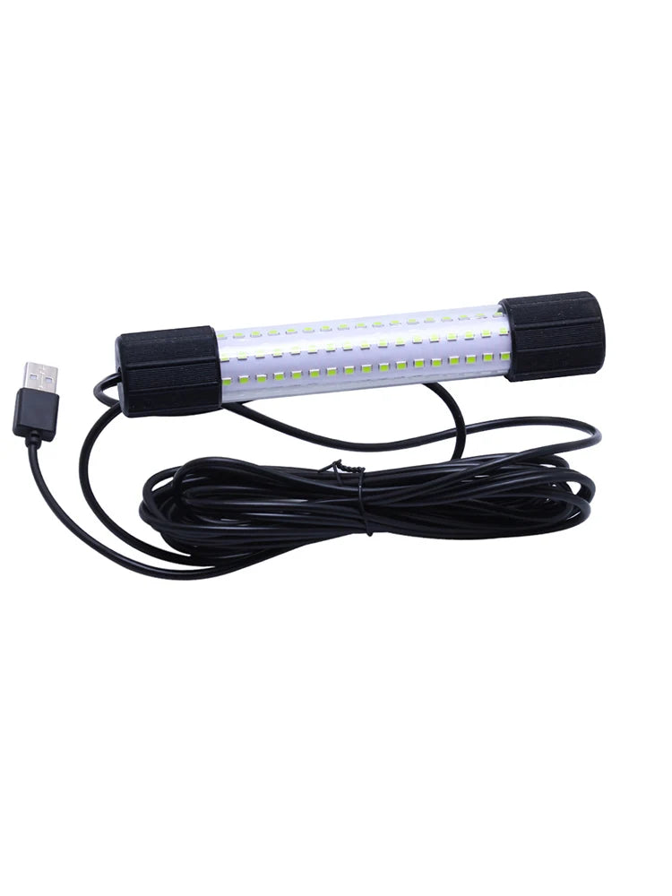 Underwater LED Fishing Light, USB Rechargeable Fish Attractor