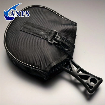 ANFS Foldable Rubber Mesh Trout Net with Bag