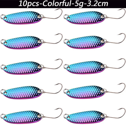 Trout Spoon and Spinner Lures (10 Pack)