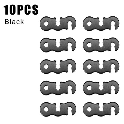 Adjustable S-Type Tent Rope Tensioners – 1 to 30 Pack