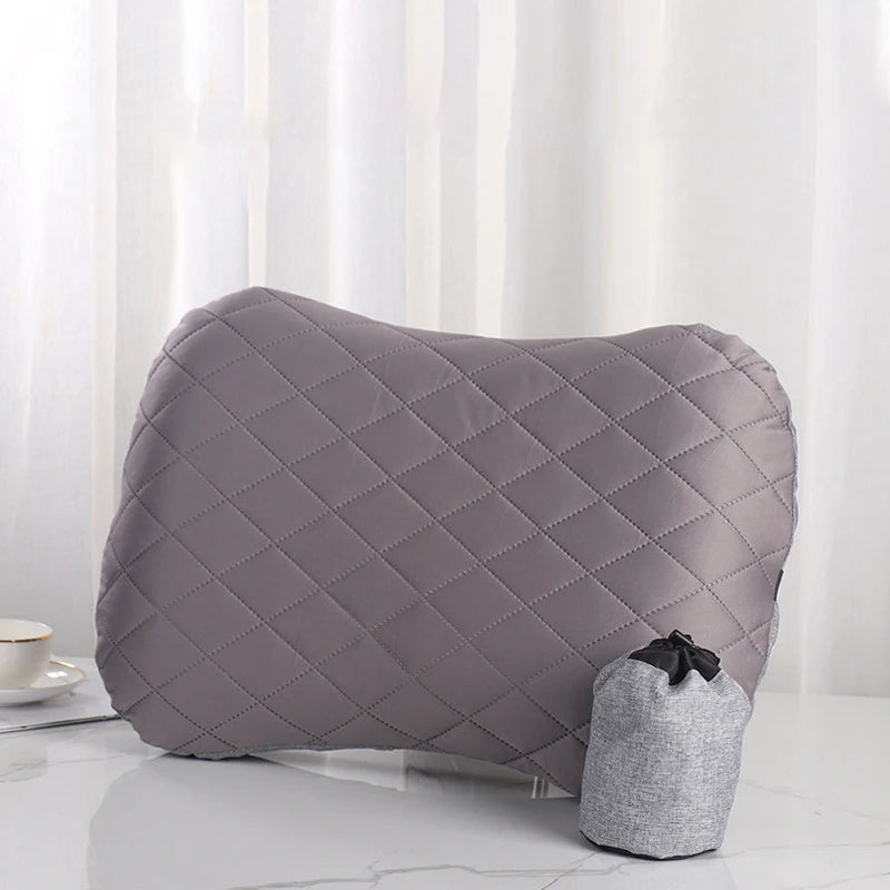 Outdoor Travel Portable Inflatable Pillow Outdoor Cushion Camp Beach Car Hotel Foldable Headrest Sleep Tent Use Accessories