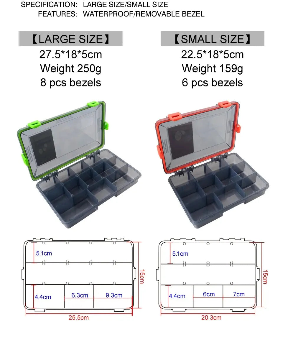 ilure Large Waterproof Tackle Organizer Box