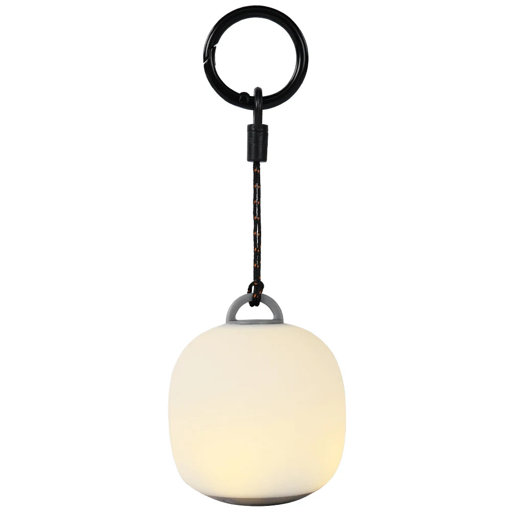 Soomloom Rechargeable LED Camping Lantern Cute Egg-Shaped Squeeze Light 3mode Soft Silicone Lamp for Outdoor Use & Cozy Ambience