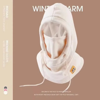 Winter Warm Hat with Mask and Neck Warmer 3-in-1 Windproof Balaclava for Men and Women Masked Hat Cycling Cold Weather Protectio