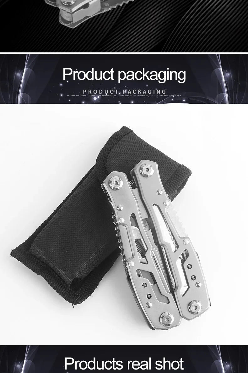 Multi-tool Pliers Outdoor Combination Knife Pliers Stainless Steel Folding Portable Multi-purpose Camping Survival Pliers Tools