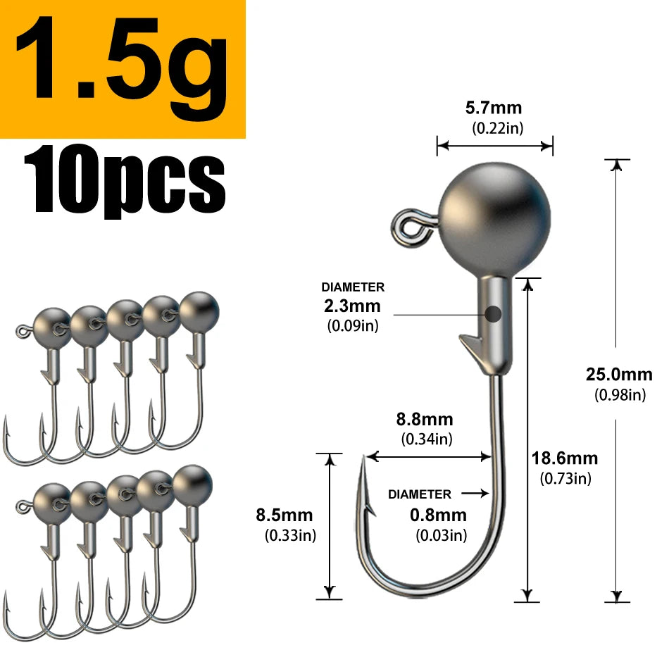 MrLurion Jig Head Hooks (1g-28g)