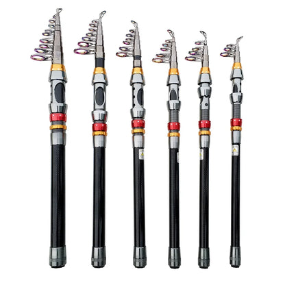 Carbon Fiber Telescopic Rod & Reel Combo (1.8 to 3.6m)
