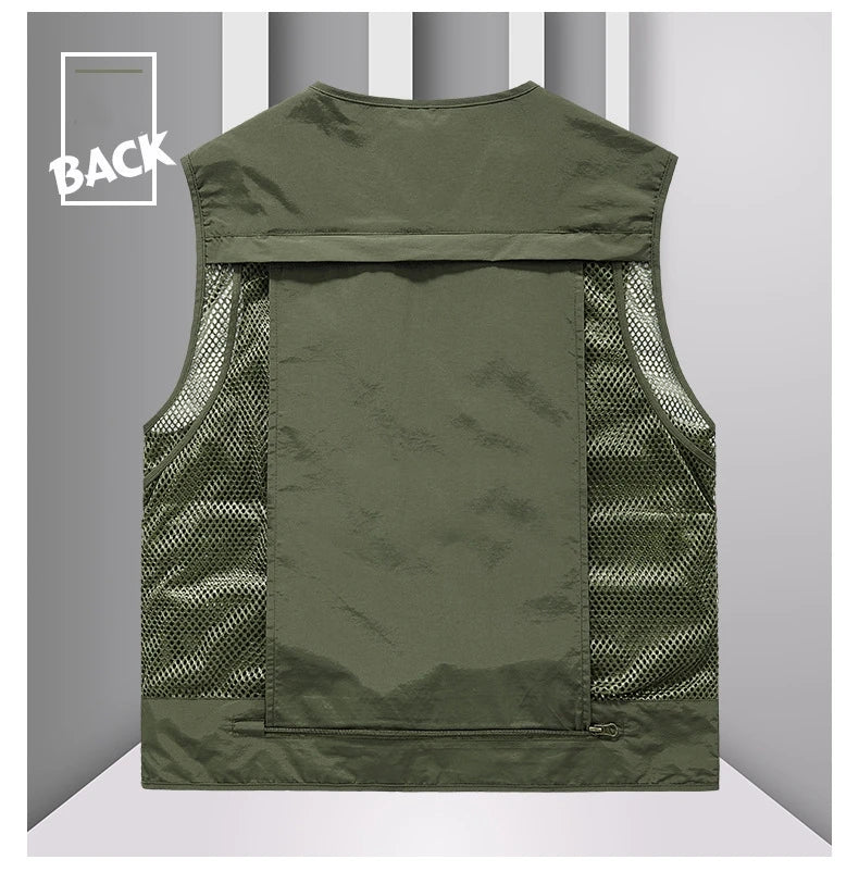 FGKKS Multi-Pocket Breathable Fishing Vest