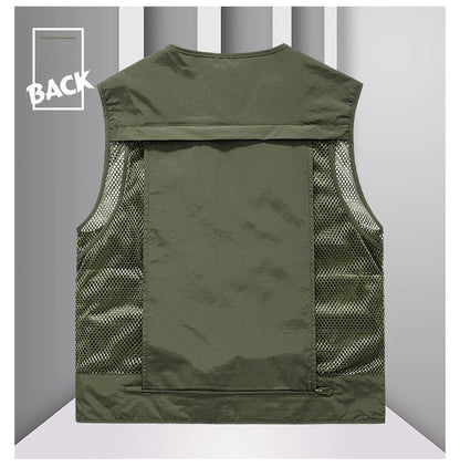 FGKKS Multi-Pocket Breathable Fishing Vest