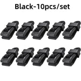 10 PCS Awning Rope Clamp Tarpaulin Clip Tent Canopy Clip Buckle  Reusable Tent Crocodile Clip Awning Outdoor Camping Accessories