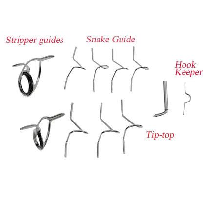 Fly Rod Guide Building Set for 9ft 4-6WT (11 Pieces)