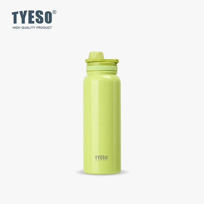 TYESO Stainless Steel Thermal Water Bottle Portable Tumbler Sport Vacuum Flask Keeps Cold and Heat Thermal Mug Car Insulated Cup