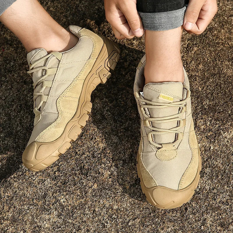 Men’s Outdoor Hiking Shoes – Anti-Slip Thick Sole Trekking Boots | Durable Walking & Exercise Sneakers
