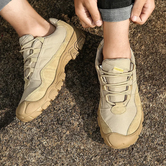 Men’s Outdoor Hiking Shoes – Anti-Slip Thick Sole Trekking Boots | Durable Walking & Exercise Sneakers